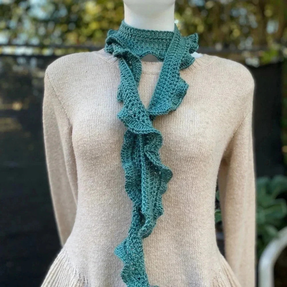 Soft Silky‎ Feeling Elegant Ripple Accessory Scarf Blue Green Lavender Purple - Picture 10 of 10